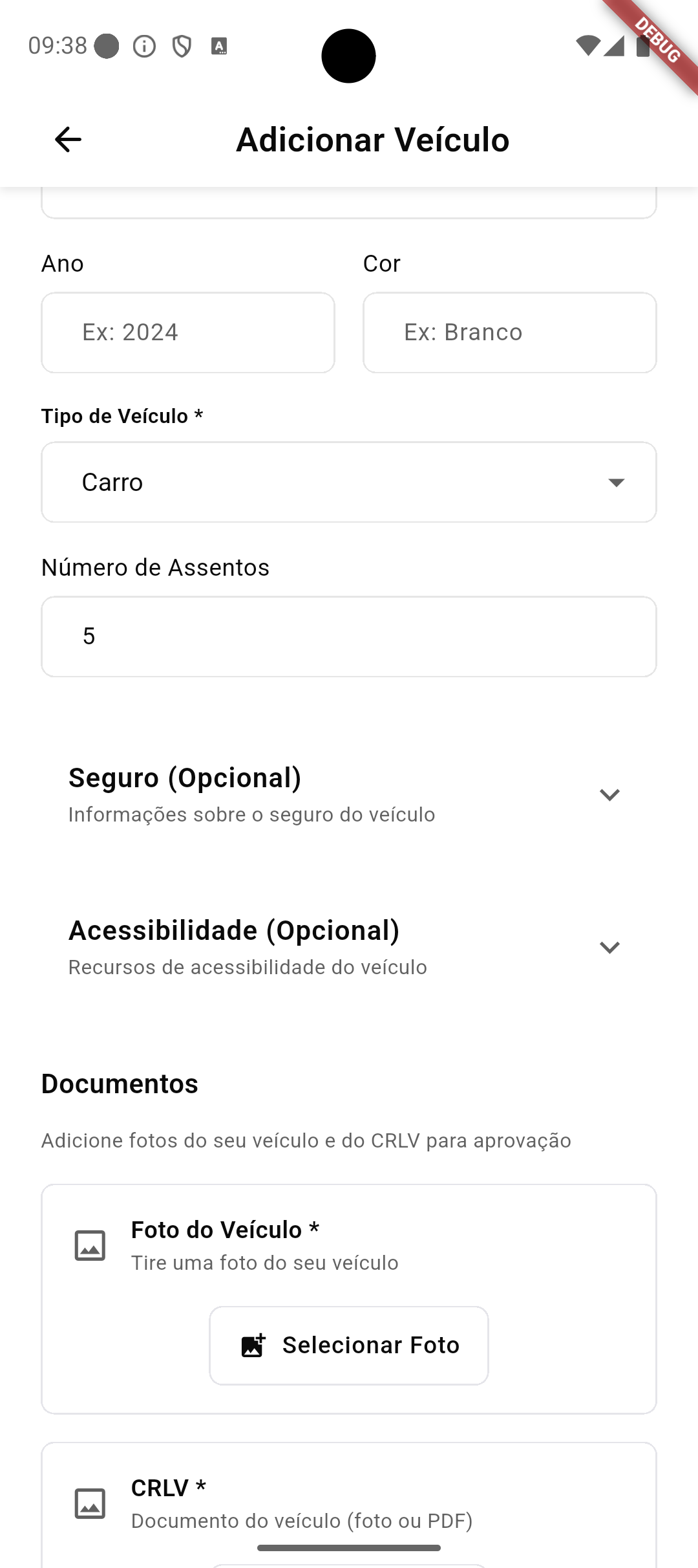 Cadastro de Veículos