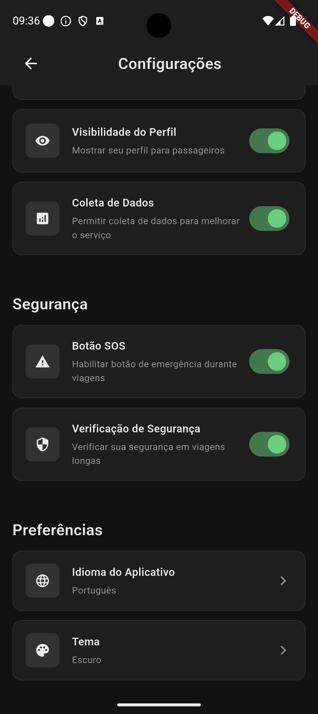 Configurações Avançadas